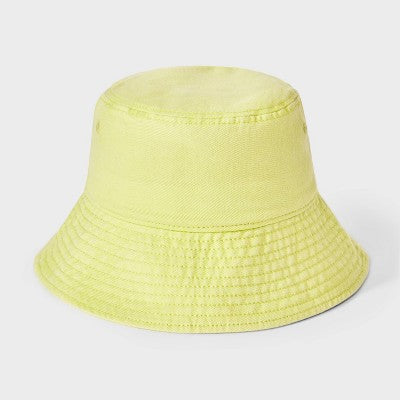 Kids' Washed Bucket Hat - Cat & Jack Lime Green