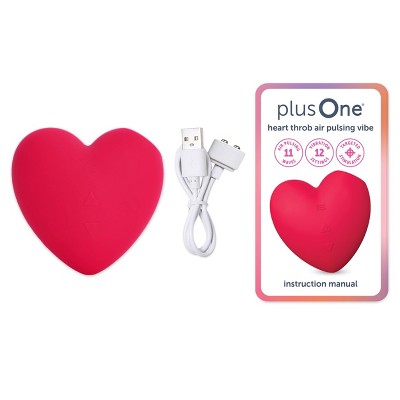plusOne Heart Throb Air Pulsing Vibrator