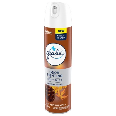 Glade Compressed Gas Aerosol Air Freshener - Cashmere Woods - 8oz