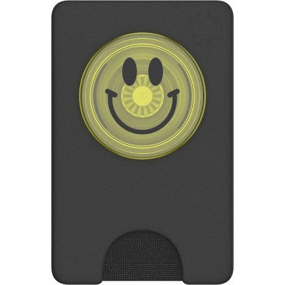 PopSockets PopWallet with PopGrip Cell Phone Grip & Stand - Tie Dye Smiley