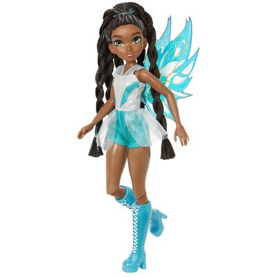 Winx Club Aisha Fairy 10.5" Fashion Doll with Glitter Outfit and Removable Wings
