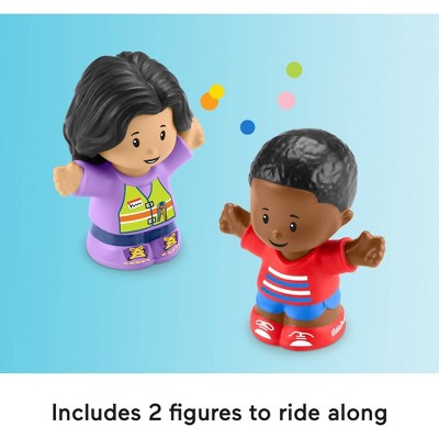 Fisher-Price Little People School Bus Musical Toddler Toy Vehicle with 2 Figures