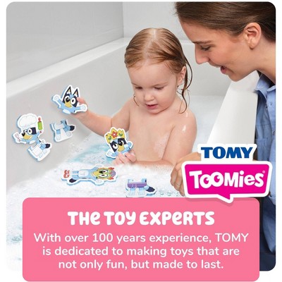 Bluey Tomy Toomies Bath Puzzle with Net Storage Bag - 8pc