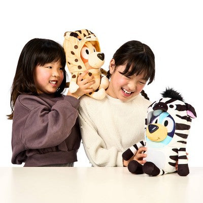 Bluey Siblings Interactive Plush - 2pk: Sound-Effect Fabric Toys, Bluey & Bingo, BBC Licensed Character Dolls