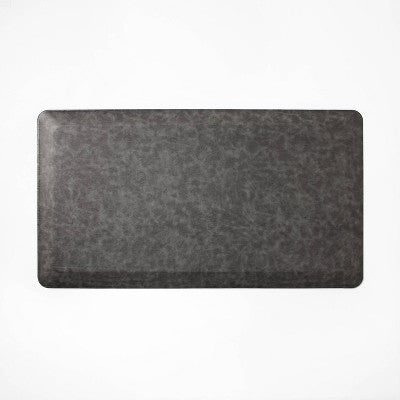 Kitchen Comfort Mat Faux Leather Charcoal - Figmint (LOCAL PICKUP ONLY)