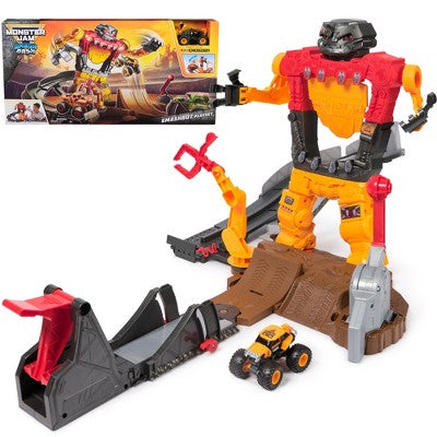 Monster Jam Smash & Bash Toy Vehicle Playset - 1:64 Scale (LOCAL PICKUP ONLY)