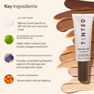 Live Tinted Huegard Skin Tint SPF 50 Mineral Sunscreen Broad Broad Spectrum - 9 - 1.35 fl oz - Ulta Beauty