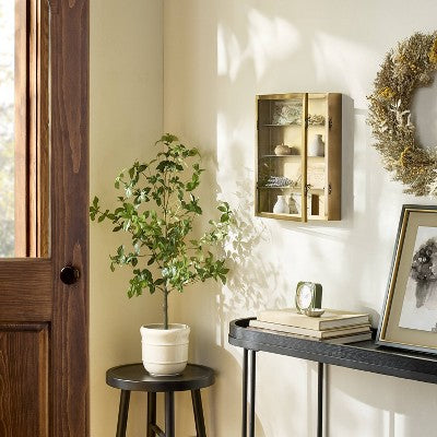 33" Faux Potted Gypsophila Leaf Tree - Hearth & Hand with Magnolia (LOCAL PICKUP ONLY)