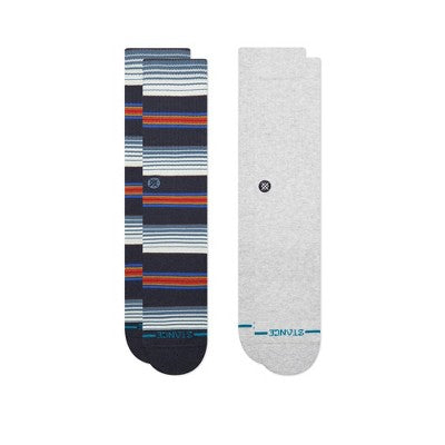 Stance Men's Serape Crew Socks 2pk - Heathered Blue 6-12