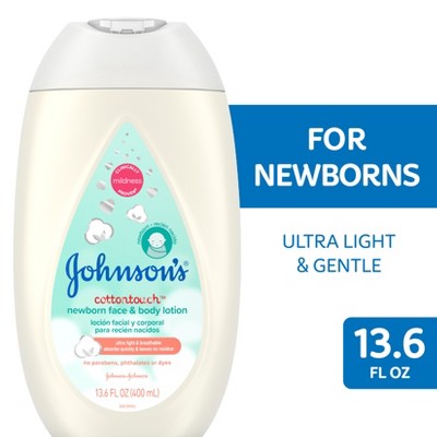 Johnson's Cotton Touch Face & Body Lotion - 13.6 fl oz