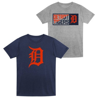 MLB Detroit Tigers Toddler 2-pack Poly T-Shirt - 3T
