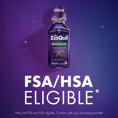 ZzzQuil Nighttime Sleep-Aid Liquid - Berry - 24 fl oz