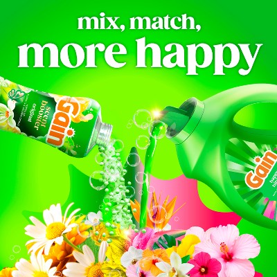 Gain Happy Hibiscus Hula HE Liquid Laundry Detergent: 132 fl oz, 100 Loads, Concentrated, Odor Control Formula