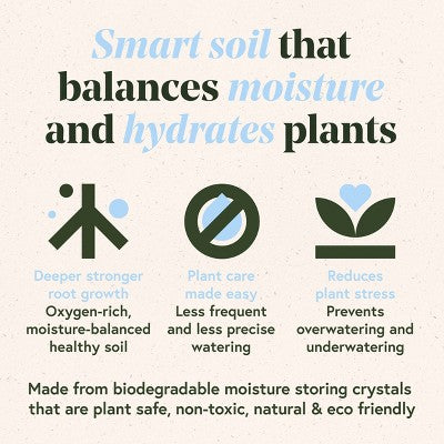 WE THE WILD Soil That Hydrates Premium Organic Moisture-Control Potting Mix For Houseplants 6qt