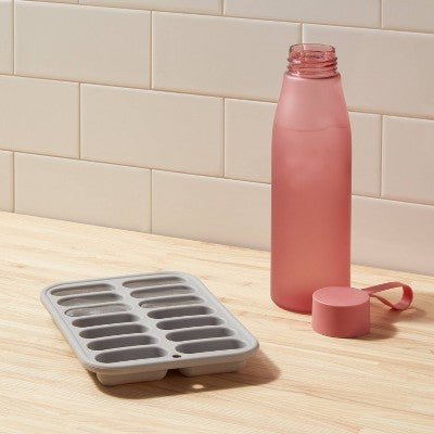 Silicone Ice Tray Gray - Room Essentials: 14-Cavity Silicone Mold, Dishwasher-Safe, 8.55 Volume Capacity