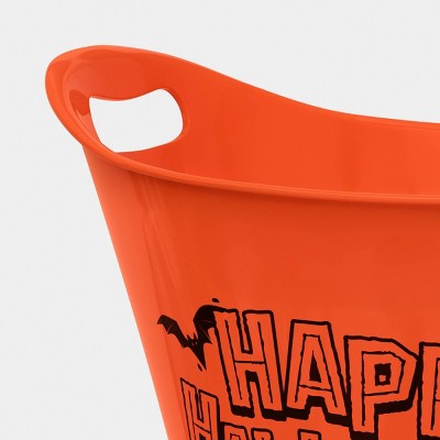 3L Plastic 'Happy Halloween' Beverage Tub Orange - Hyde and EEK! Boutique