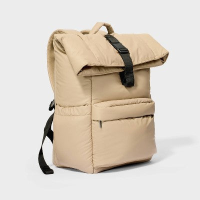 Puffer 16" Backpack Tan - Open Story?