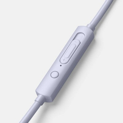 Wired On-Ear Headphones - heyday Soft Purple: 3.5mm Jack, Built-In Microphone