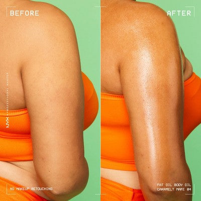 NYX Professional Makeup Fat Oil Body Oil with Vitamin E & Avocado Oil - Caramelt Mami - 2.36 fl oz