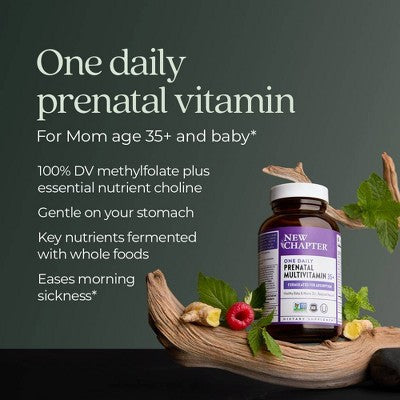 New Chapter Women's 35+ Daily Prenatal Multivitamins with Methylfolate + Choline Tablets - 30 ct