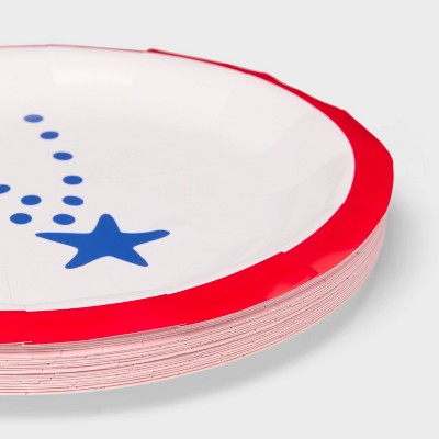 Fireworks Dinner Disposable Plates 8.6"x8.6" - 20ct - Sun Squad