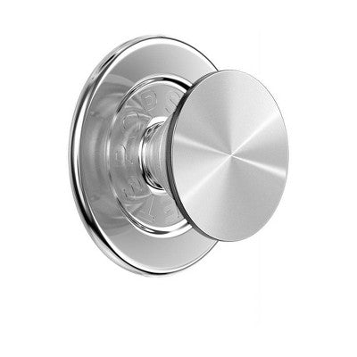PopSockets Magnetic Phone Grip with MagSafe Magnetic Adapter Ring Included - Aluminum Radial Silver