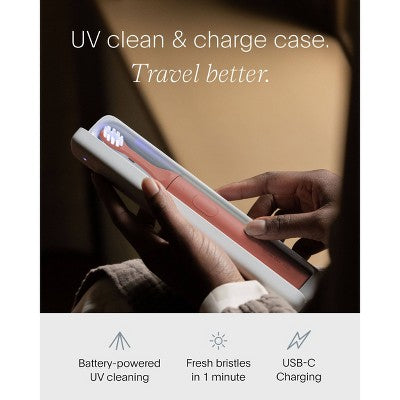 SURI 2.0 Sonic Electric Toothbrush with UV Travel Case and Brush Head - Canyon Sunrise