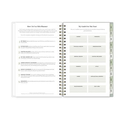 The Everygirl X Day Designer 2024-25 Weekly/Monthly Planner with Notes 8"x5" Wirebound Soft Sage