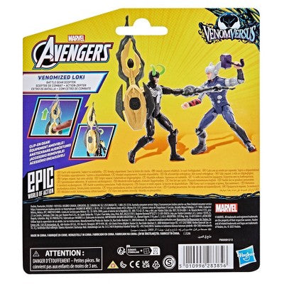 Marvel Avengers Venom vs Epic World of Action Venomized Loki Action Figure