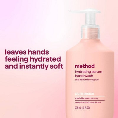 Method Hydrating Hand Serum - Pure Peace - 10 fl oz: Paraben-Free, Sulfate-Free, Phthalate-Free, Animal By-Product-Free