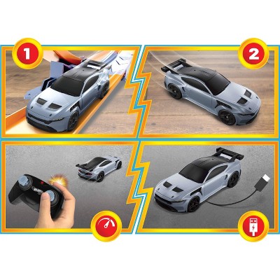 Hot Wheels Ford Mustang GTD Battery-Powered Remote Control Toy Car 1:64 Scale
