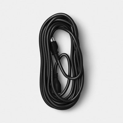 50' Outdoor Extension Cord Black - Dealworthy