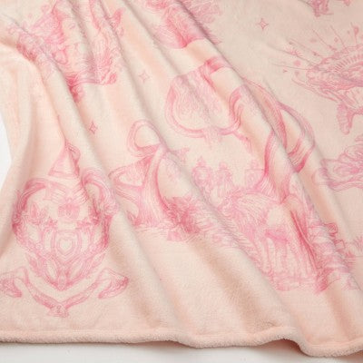 Wicked: For Good x Katie Kime Plush Throw Blanket Pink