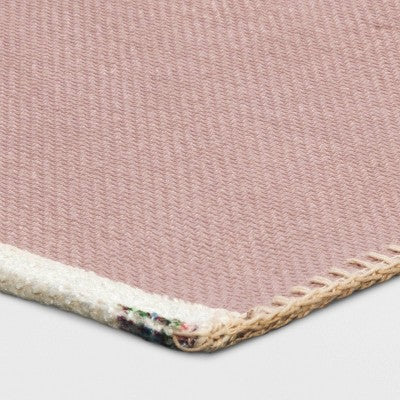 Spring Floral Scatter Accent Rug Ivory/Pink - Threshold