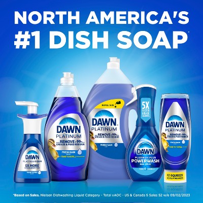 Dawn Platinum Bleach Alternative Ez Squeeze Clean Dish Soap - Lemon - 24.3 fl oz
