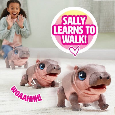 FurReal Sally The Silly Hippo 9" Interactive Plush Kids Toys for Ages 4 Up by Just Play