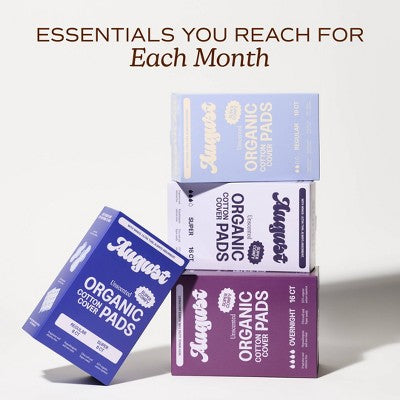 Its August Organic Regular Pads - 16ct