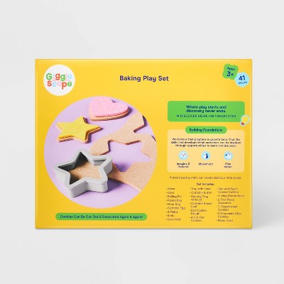 Baking Play Set - Gigglescape: 27-Piece Toy Kitchen, Plastic & Wood, Ages 3+, Creativity & Motor Skills