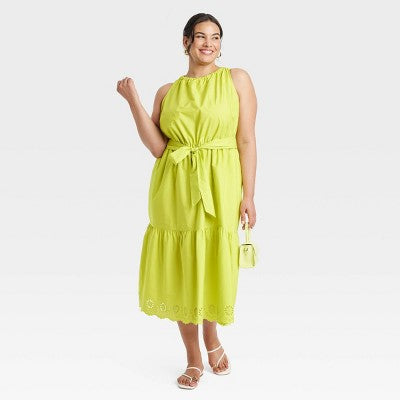 Knotted Top Handle Crossbody Bag - A New Day Yellow