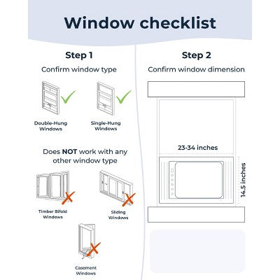 Windmill Air Lite Series 5000 BTU Window Air Conditioner with Quiet Smart AC Unit for Small Rooms and Bedrooms up to 150 sq ft White (LOCAL PICKUP ONLY)