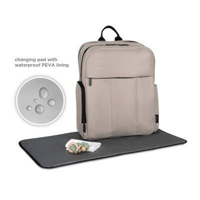 Baby Brezza Quilted Puffer Backpack Diaper Bag - Taupe