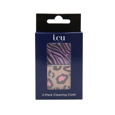 ICU Eyewear Women's Cleaning Cloths - 2pk