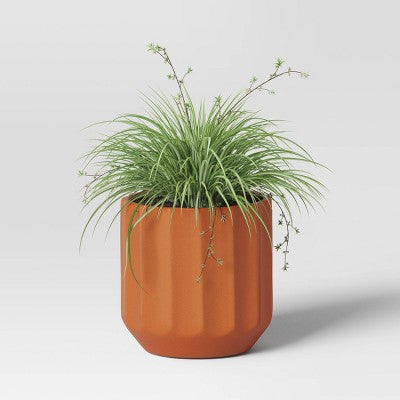 Geared Terracotta Indoor Outdoor Planter Pot Orange 5.88"x5.88" - Threshold