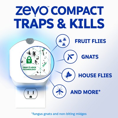 Zevo Compact Flying Insect Trap Starter Kit - 1 Trap + 1 Refill