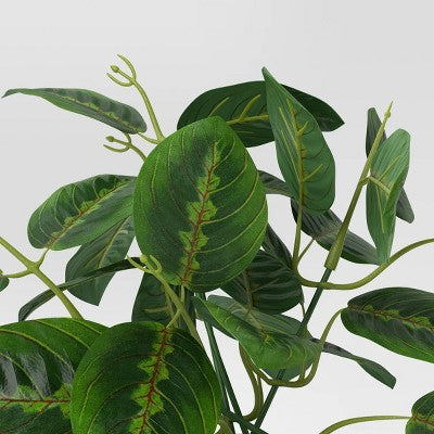 9" Small Tabletop Maranta Artificial Plant - Threshold