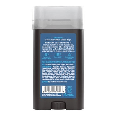 Every Man Jack Limited Edition Full Court Collection Aluminum-Free Men's Deodorant -Court Storm Sea Spray - 3oz: Invisible Solid, Vegan