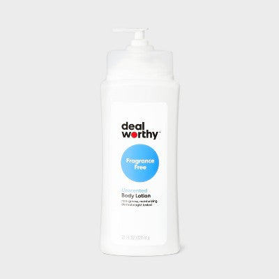 Body Lotion - Fragrance Free - 21 fl oz - Dealworthy: Moisturizing, Whole Body, Paraben-Free, Normal to Dry Skin