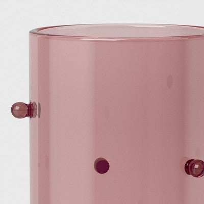 7.3 fl oz Champagne Glass Pink with Red Dots - Threshold