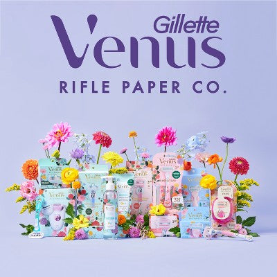Venus + Rifle Paper Co. Sensitive 3-Blade Women's Disposable Razors - 3ct