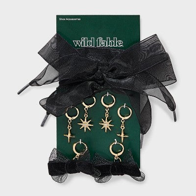 Starburst Shoe Charm Set - Wild Fable Gold